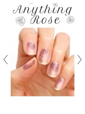 Color Street nail polish strips anything rose overlay. 16pcs NIP